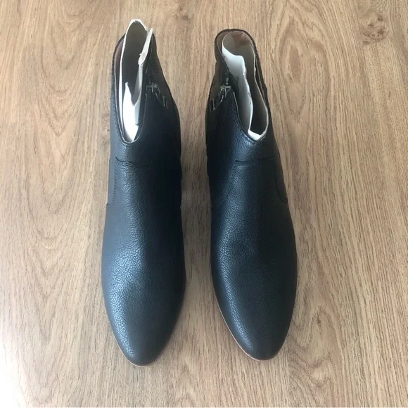 NIB $198 Madewell The Western Black Leather Bootie in size 7.5! - Picture 7 of 15